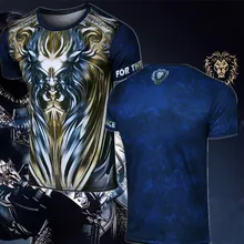 Boy Girl Tees Game WoW Alliance LionT Shirt Short Sleeve O-Neck WOW King Ryan T-Shirt