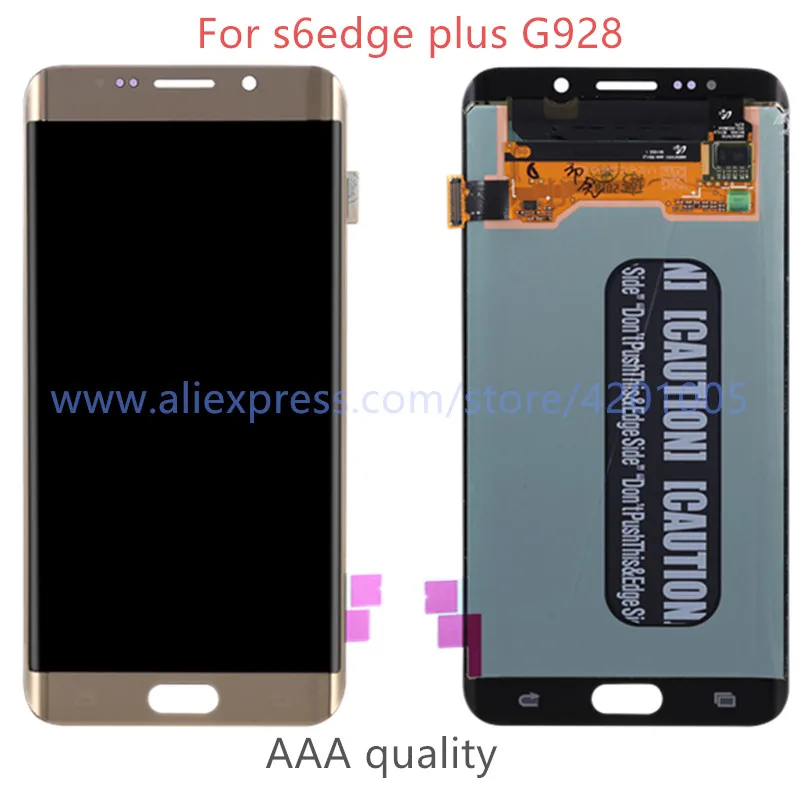 ЖК дисплей с дигитайзером сенсорного экрана для Samsung Galaxy S6 EDGE Plus G928 G928F совместим