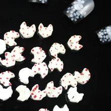 200 шт 10x9 мм милое украшение для ногтей в виде бабочки банты с точками украшения для ногтей Модный маникюр