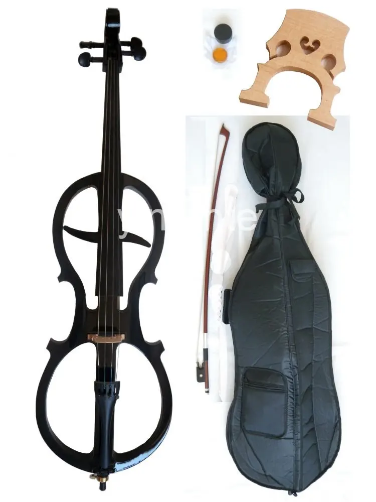 Buy 4/4 High quality Electric cello black from
