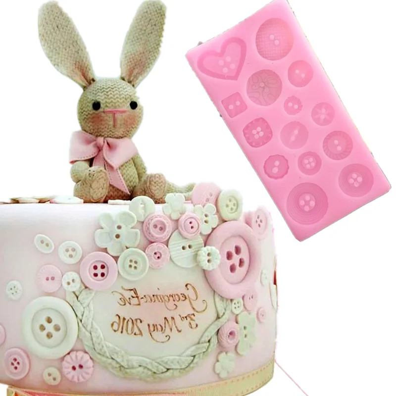 

Luyou 3D Sugar craft Border Button cake decorating tools silicone cake mold fondant mould FM1457
