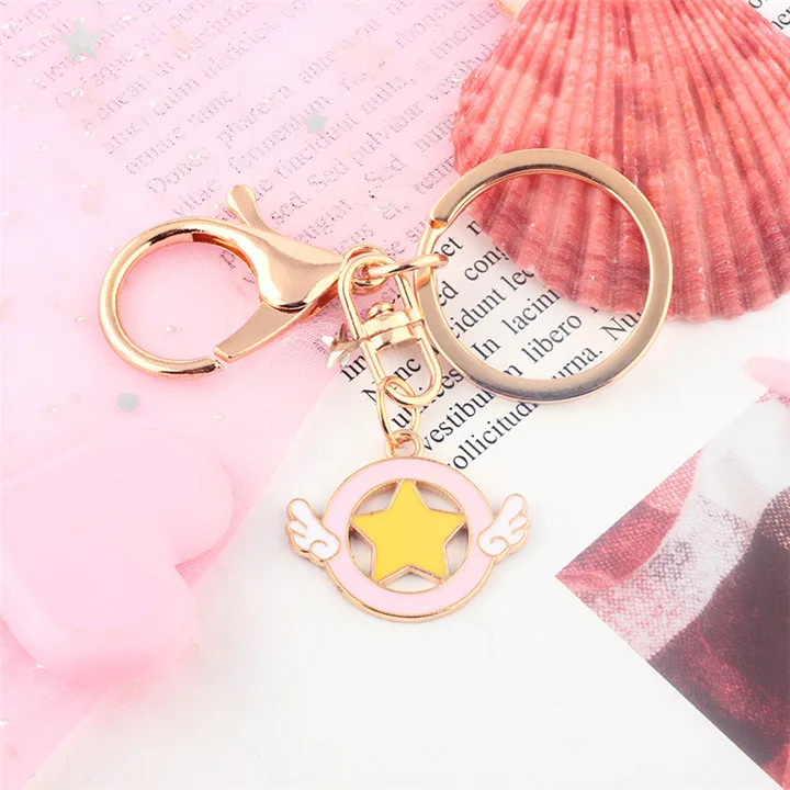 6 Creative Cartoon Keychains Heart Flamingo Unicorn Keychain Keyholder Animal Pendant Kaychain For Women Fashion Jewelry Keyring