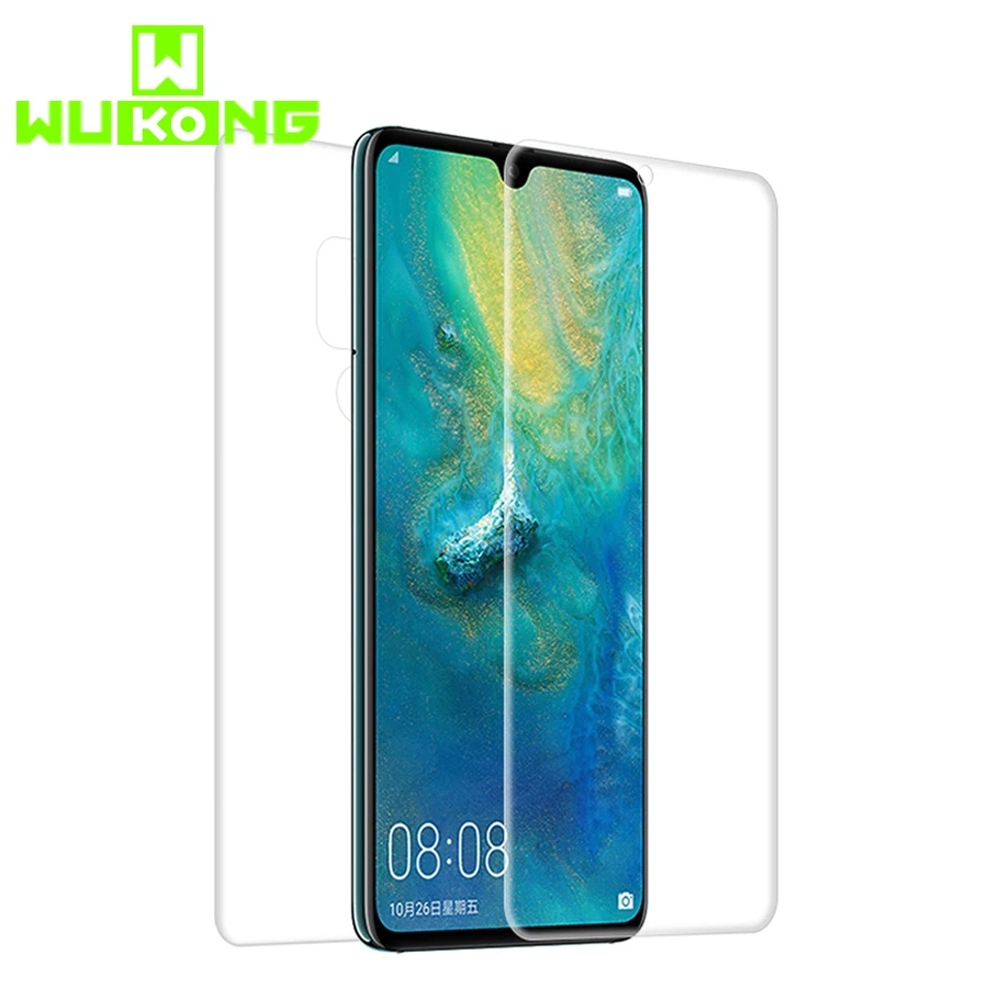 Прозрачная передняя и задняя защитная пленка Wukong для Huawei Mate 20 полностью