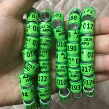 Голубь кольцо зеленый AU синий ARPU птицы кольца 8 мм 100 шт/партия