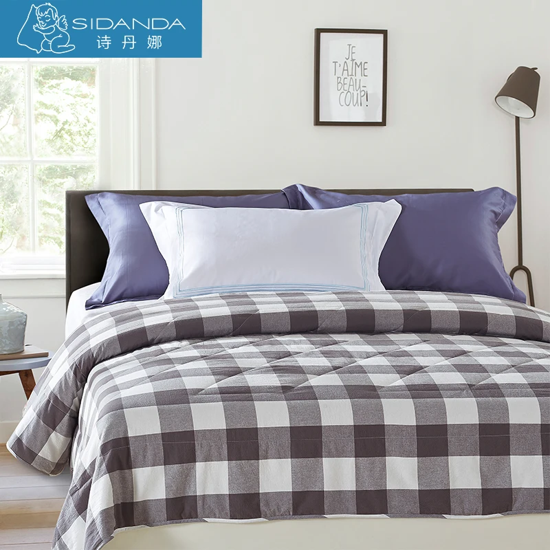 SIDANDA Goose Down Duvet Cotton+Polyester Fabric Comforter Cover White