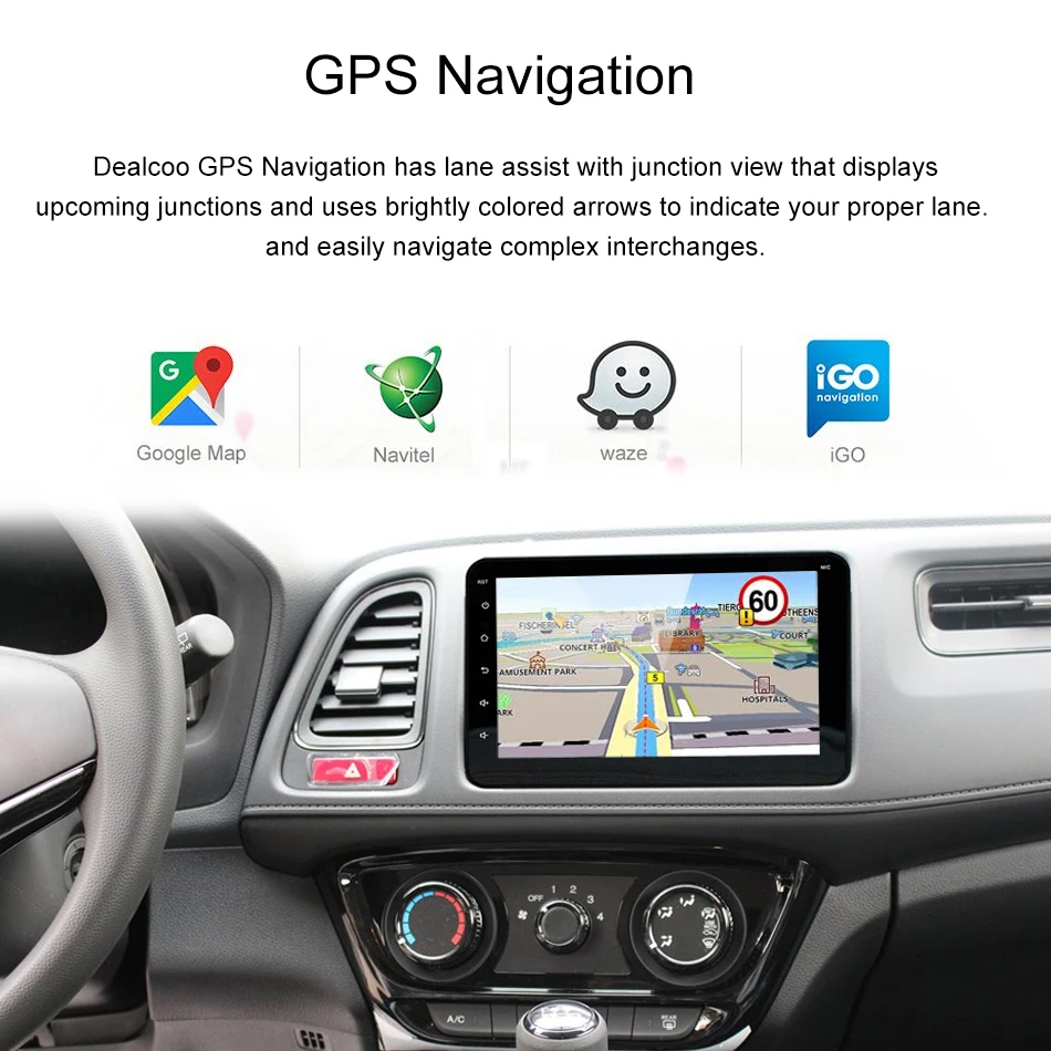 Dealcoo 2 Din Автомагнитолы gps android авторадио автомобильный радио 2din Android Центральный