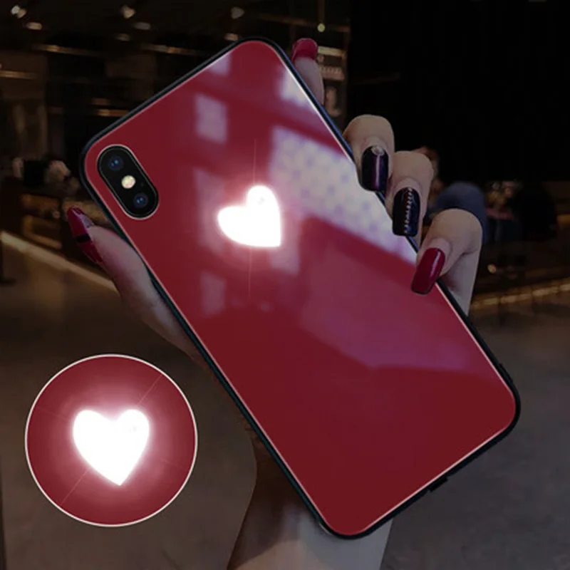 EKIND Heart series Tempered Glass Phone Case for iPhone X