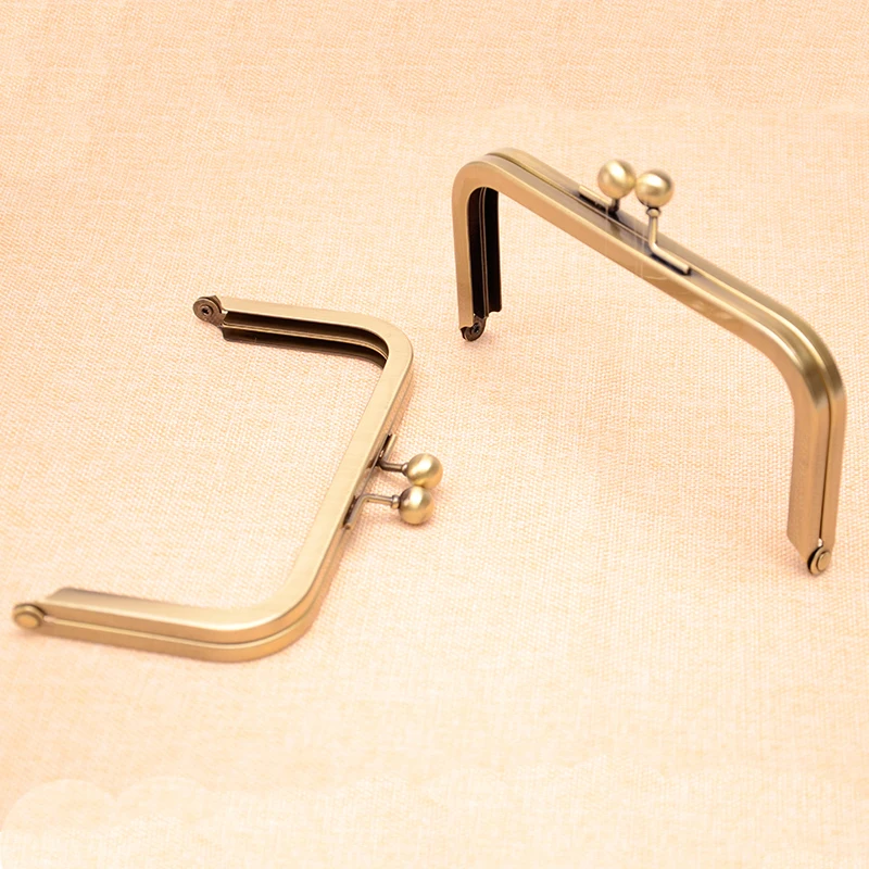 8" x 3" Antique Brass Purse Frame with Standard Ball Clasp 10pc Metal