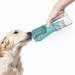 Портативный размер 350 мл нетоксичный безопасный питомец собака кошка Вода питьевая бутылка легко очищается Открытый путешествия Вода