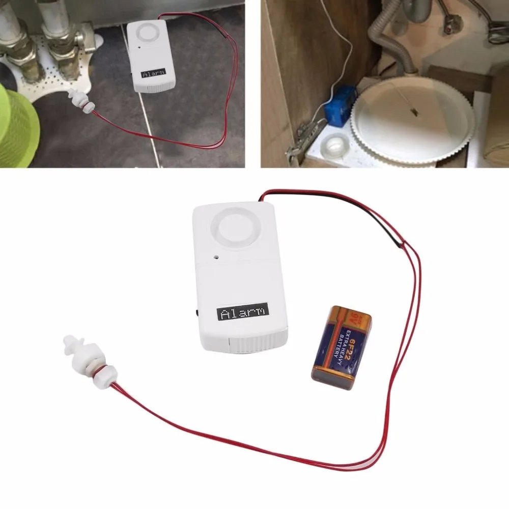 Новейшие Проводные переполнения утечки воды детектор, датчик тревоги 120dB работать один сигнализация протекания дом охранной сигнализации Системы