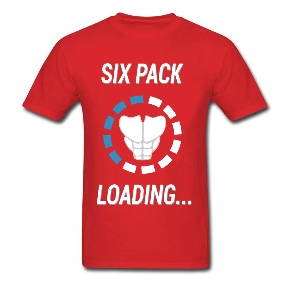 Six Pack Loading Hip hop VALENTINE DAY 100% Cotton Round Collar Men Tops Shirts Normal Tee-Shirts Hip Hop Short Sleeve Tshirts Six Pack Loading red