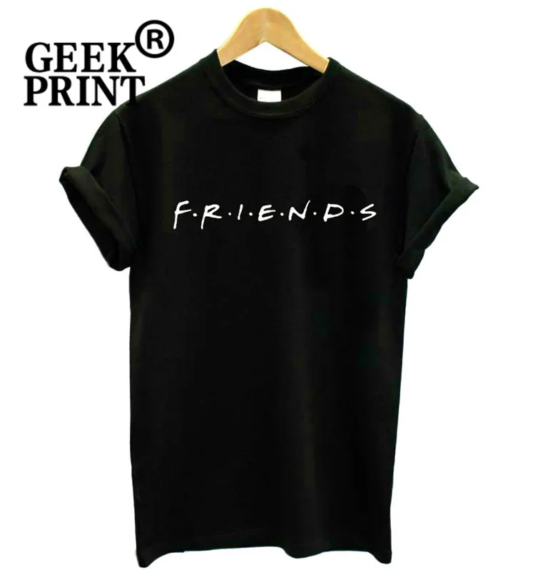 

Women FRIENDS Logo Print tshirt Humour t shirt Lady Girl Novelty Top Tee Gifts Dropshipping