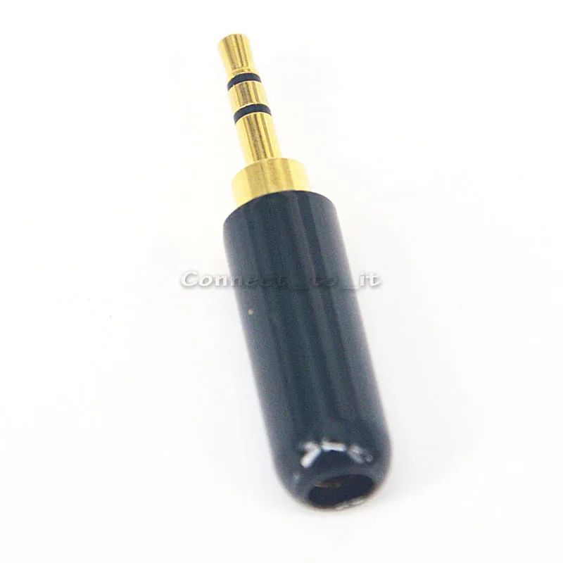 50 PCS 2 5mm 3 pole male repair headphone jack Solder cable adapter connection audio plug connectors