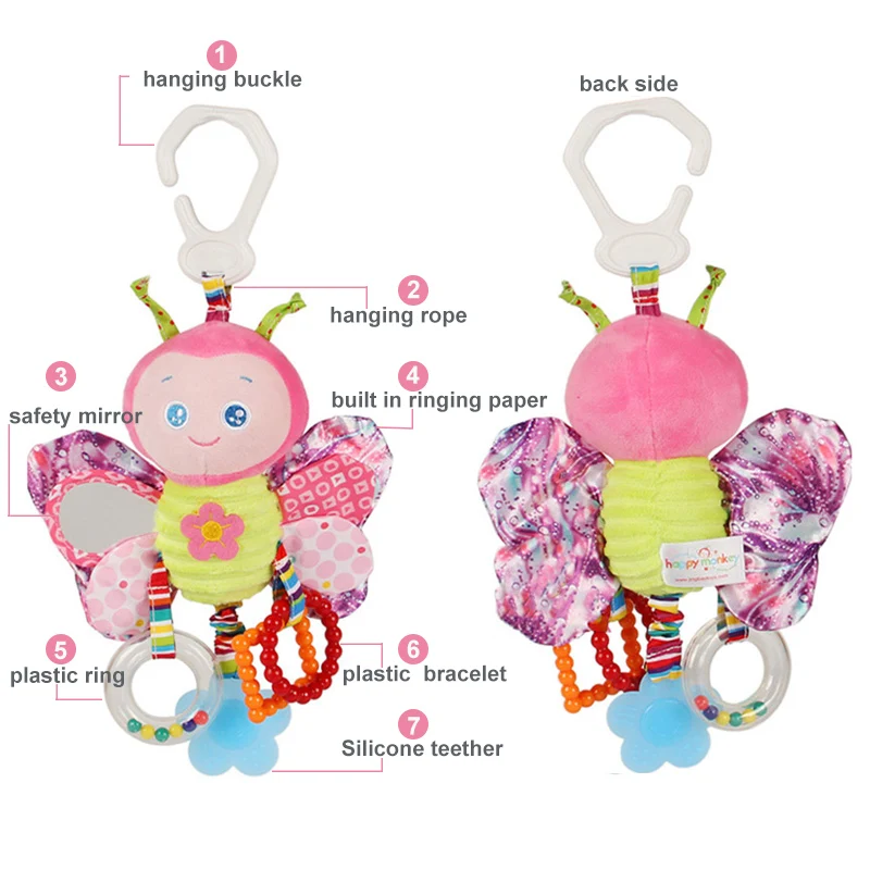 Newborns Baby Rattle Mobiles Toys Pram Bed Stroller Hanging Toys Stuffed Soft Plush Animal Toys Appease Teether 0-24 Months Gift Newborns Baby Rattle Mobiles Toys Pram Bed Stroller Hanging Toys Stuffed Soft Plush Animal Toys Appease Teether 0-24 Months Gift