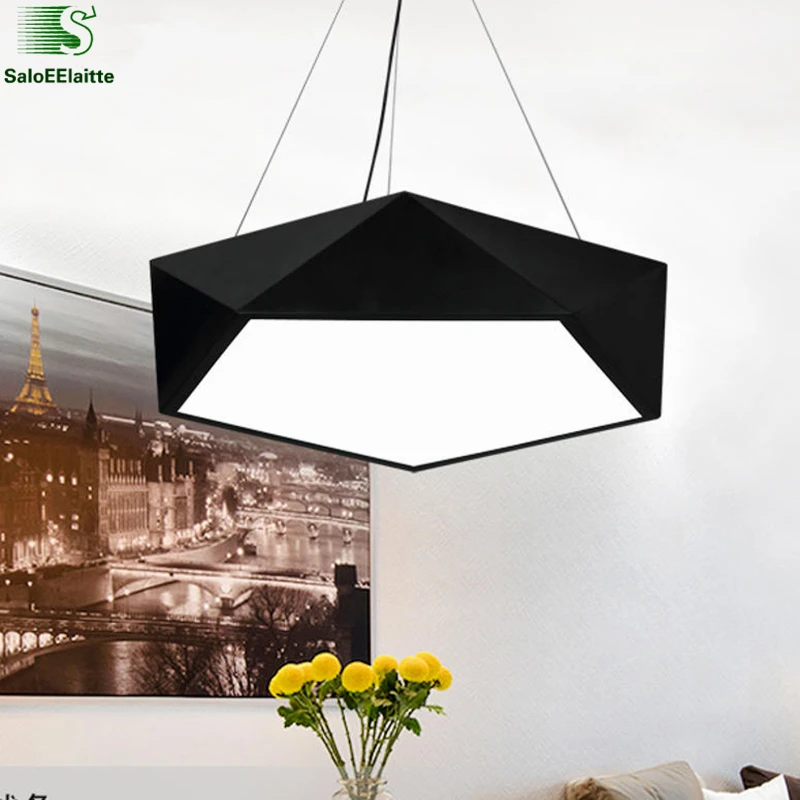 Modern Matte Metal Geometric Led Pendant Light Minimalism Pendant