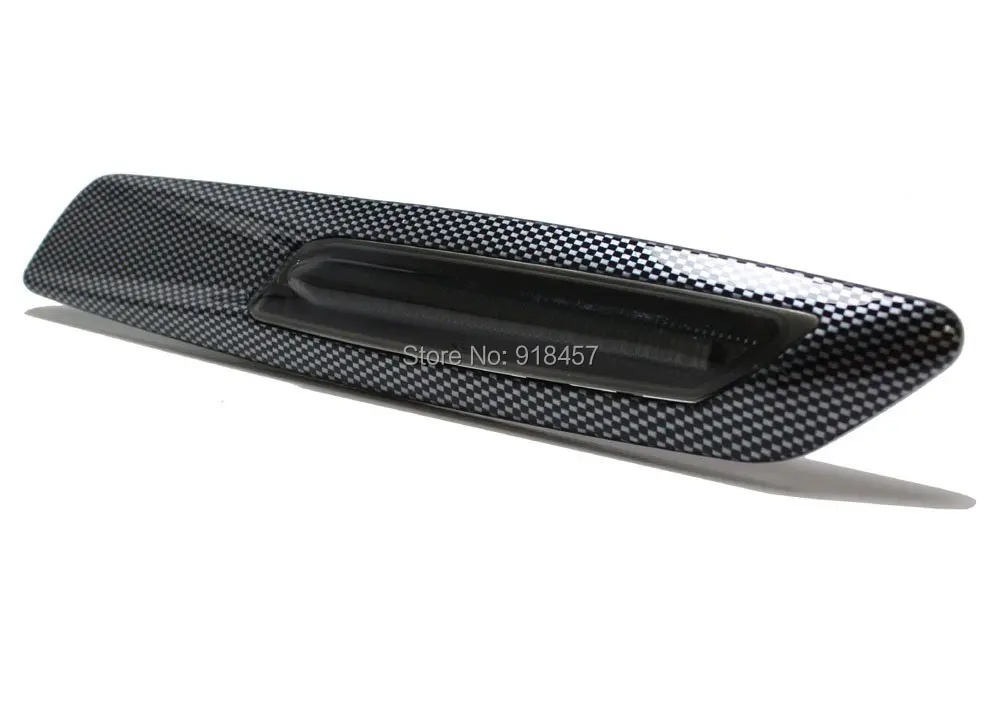 F10 стиль Янтарный светодиодный углеродное волокно Checker отделка боковые габаритные огни в сборе для BMW E87 E90 E92 E60 1 3 5 серии