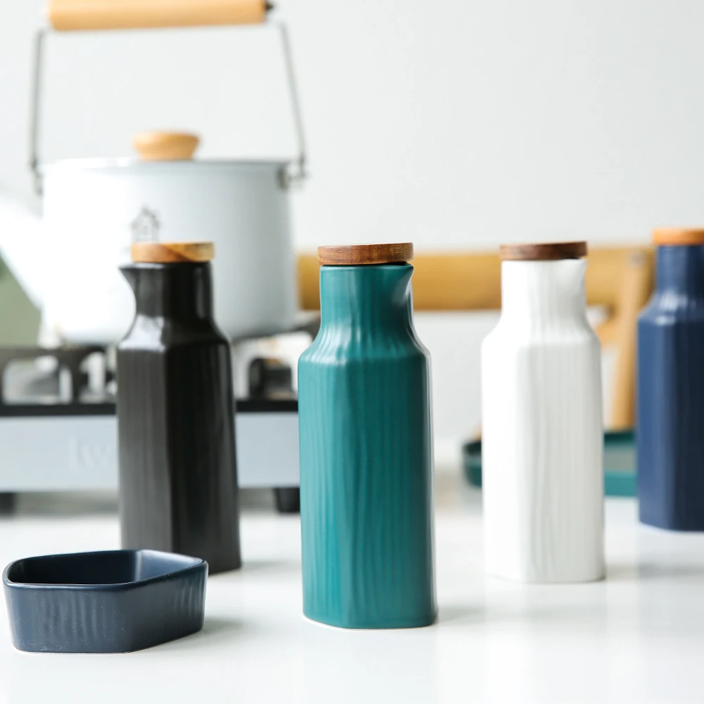 Freelove 9 унций керамическое масло и уксус Cruet Диспенсер оливкового масла бутылка