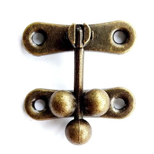 30pcs 31*33mm Antique Bronze Brass Handbag Hook Clasp Hardware Fittings