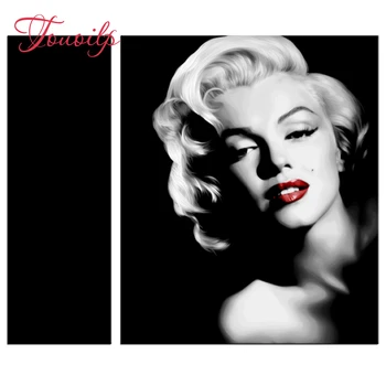 

2pcs,Full,square&round Diamond Embroidery,Marilyn Monroe Diamond Painting,Cross Stitch,3D,Diamond Mosaic,diamond pattern,Crafts