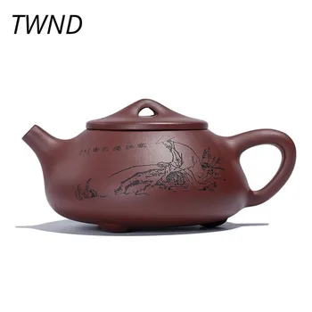 

270CC purple clay yixing teapot chinese kung fu shi piao pot with gift box ore zisha kettle suit Tie Guanyin Oolong Dahongpao 25