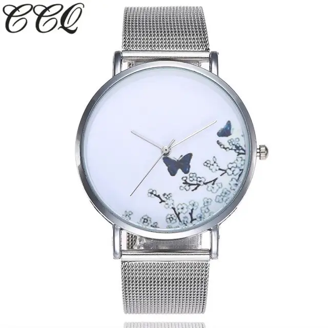 CCQ Casual Quartz Stainless Steel Band Marble Strap Watch Analog Wrist Watch lad CCQ Casual Quartz Stainless Steel Band Marble Strap Watch Analog Wrist Watch lad