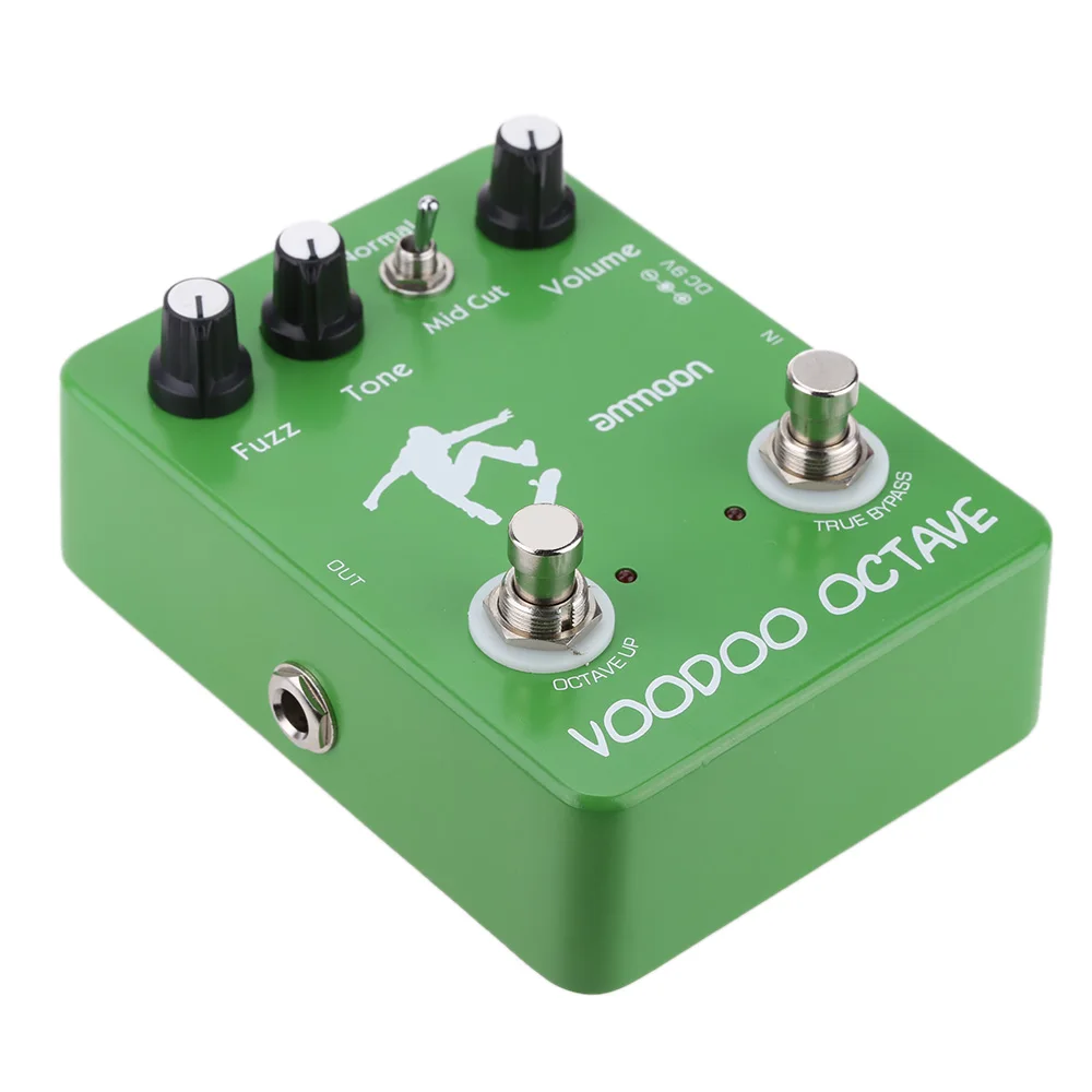 Ammoon AP 12 Voodoo Octave педаль для гитары Эффект Фуз эффект настоящий обход гитарные