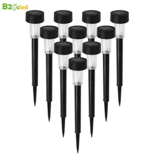 Светодиодная лампа для лужайки на солнечной батарее Открытый водонепроницаемый солнечный энергетический столбик светильник s сад патио придорожные палки белый светильник ландшафтный парк двор