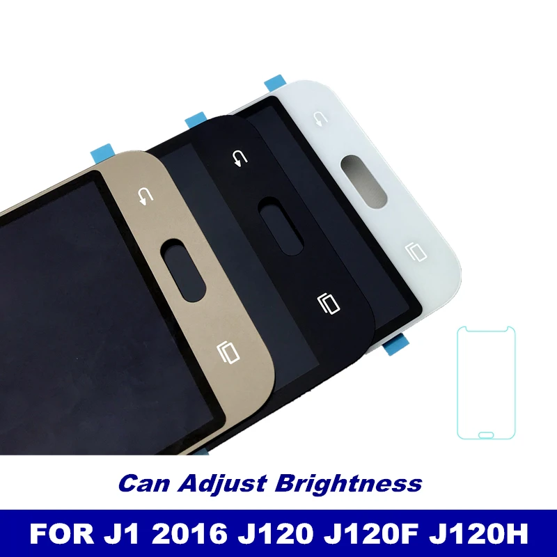 

LCD Replacement For Samsung Galaxy J1 2016 J120 J120F J120M J120H Display Touch Digitizer Screen Assembly Can Adjust Brightness