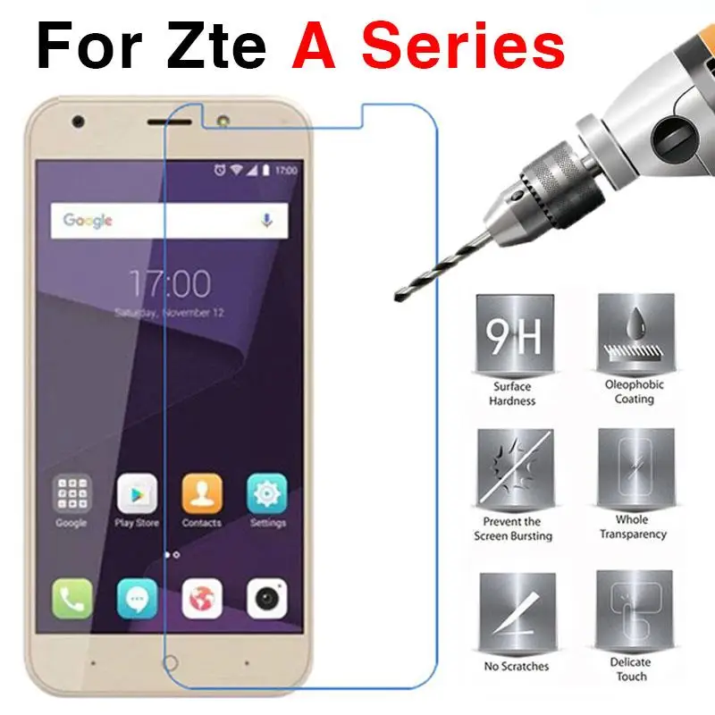 Закаленное стекло для Zte Blade A6 защитная пленка 9H 2.5D A510 A512 A520 A452 A601 A610 Plus|Защитные