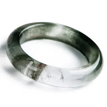 

Genuine Green Natural Phantom Quartz Crystal Bangle Bracelets For Women Inner Diameter 60mm