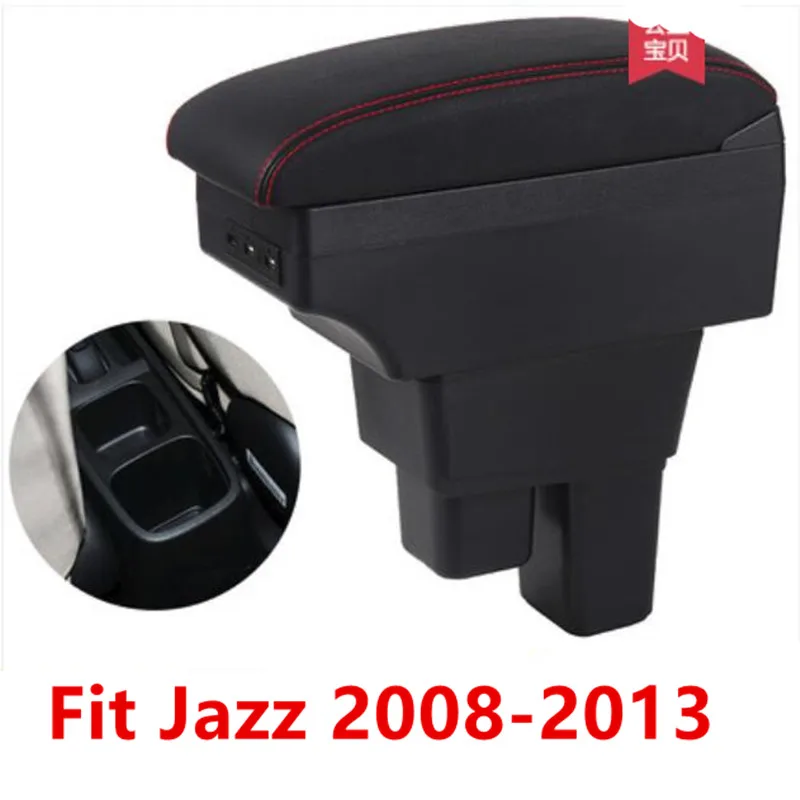 Подлокотник центральной консоли для Honda Fit Jazz 2008 2013 подлокотник хранения 2009 2010 2011