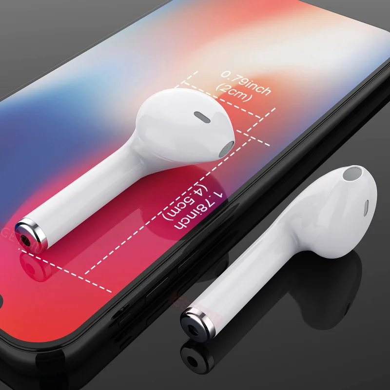 GETIHU Mini Bluetooth Earphone Headphone Phone Sport Headset Earpiece Stereo Wireless Earphones Headphones For IPhone 7