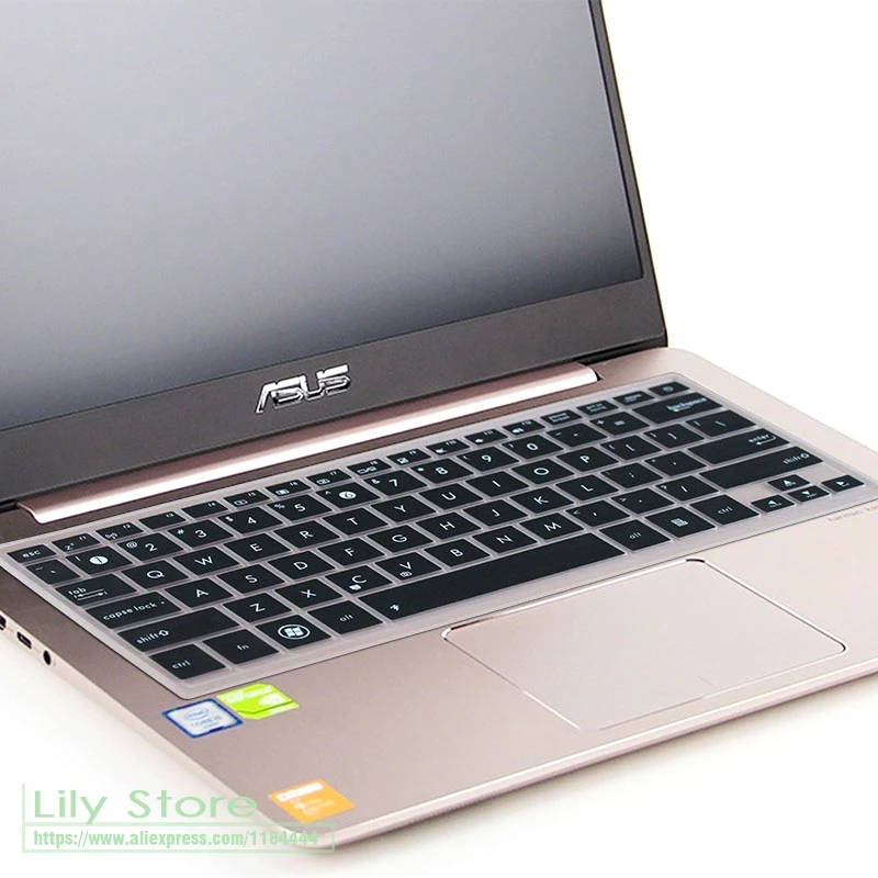 Black Силиконовое покрытие для клавиатуры протектор Zenbook Ux410 U410Uq Rx410 Ux42 Ux430 U4100 U4000Uq Rx410 Ux410Uq7200 для Asus 14 дюймов - Цвет: Black
