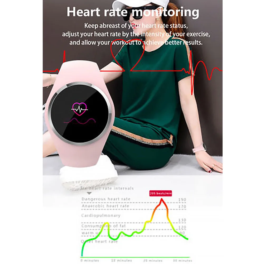 

Q1 Sports Smart Bracelet Pedometer Electronic Wristband Monitor For Android IOS Color Screen LCD Blood Pressure Fitness Tracker