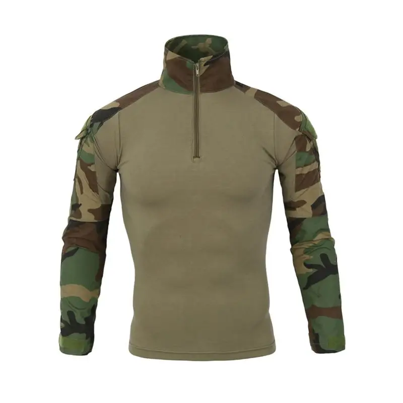 Men Long Sleeve Army T-Shirts Outdoor Hiking Military Soldiers Combat Tactical Men Gear Camouflage Force Shirt Shooting Hunting Men Long Sleeve Army T-Shirts Outdoor Hiking Military Soldiers Combat Tactical Men Gear Camouflage Force Shirt Shooting Hunting