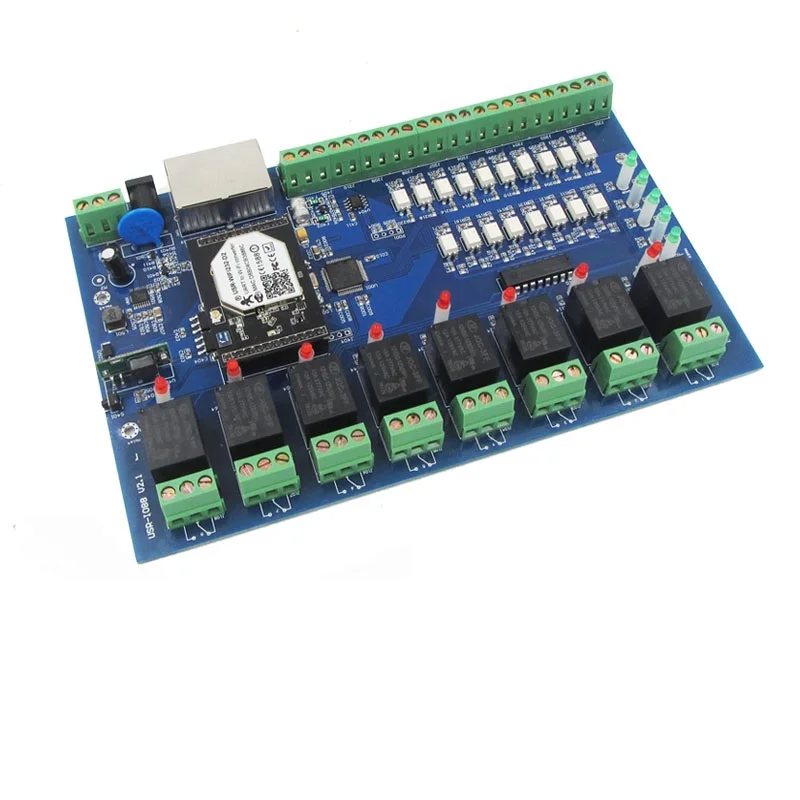 USR IO88 RJ45/LAN/IP 8 канальный сетевой релейный блок управления модулем полосное