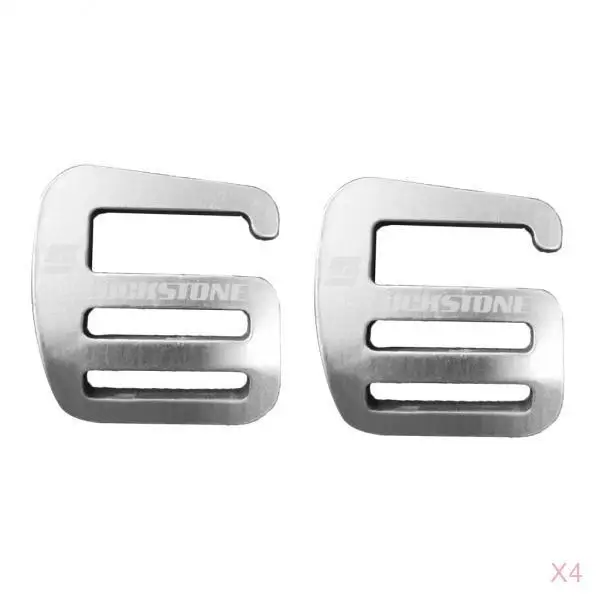 8Pcs 1 Inch Metal G Hook Webbing Buckle For Backpack Straps Webbing 25mm Quick Release Buckle Outdoor Backpack Accessories