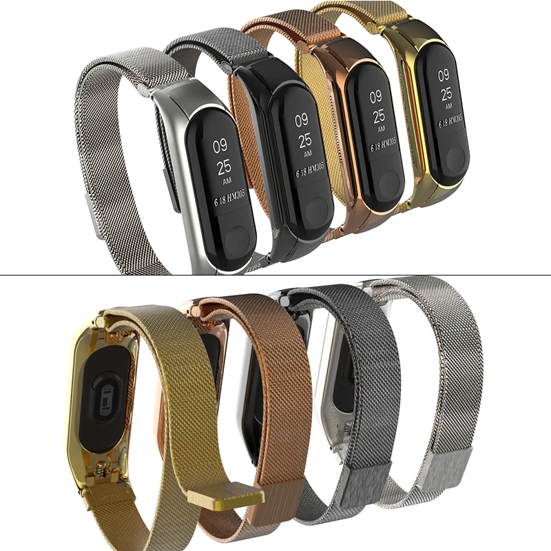 Смарт часы AKGLEADER для Xiao mi Band 3 lanese с магнитной пряжкой на запястье Ремешки наручных