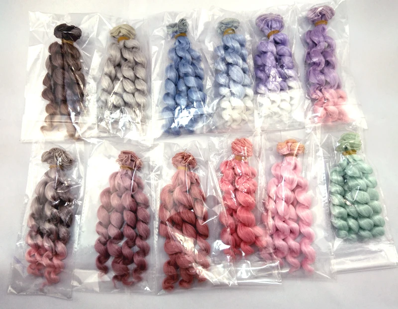 1 шт. 15 см х 100 парик для 1/3 1/4 1/6 BJD SD|doll wig hair|curly doll wigcurly |