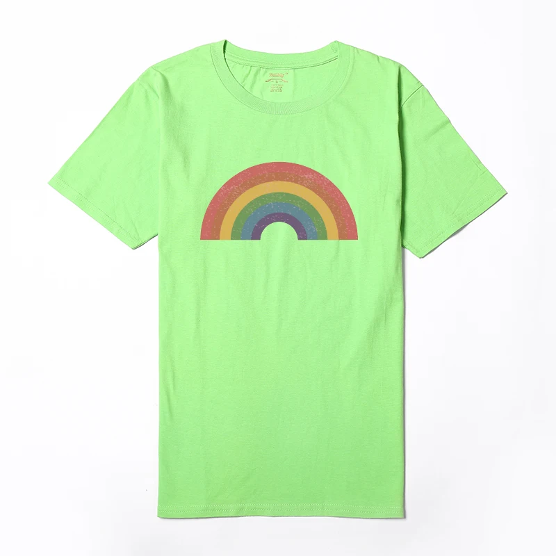Hillbilly Винтаж рубашка цвета радуги Для Женщин Милый Забавный Футболка гей AF футболки Радужный Флаг ЛГБТ Веселая рубашка лесбийская рубашка Для мужчин 70s Pride 1970s - Цвет: Зеленый