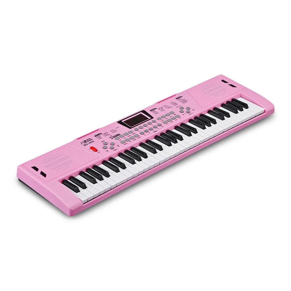 61 клавиши, фортепианная клавиатура звук электронного фортепиано 16-тональная 16-Ритм музыкальный инструмент клавишной панелью для малыша, Ранние обучающие игрушки