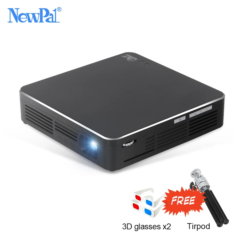 

NewPal EHD200 Projector Mini DLP Projector Full HD 1080P Android5.0 Beamer Miracast Airplay with 4000mah Battery Mini Projector