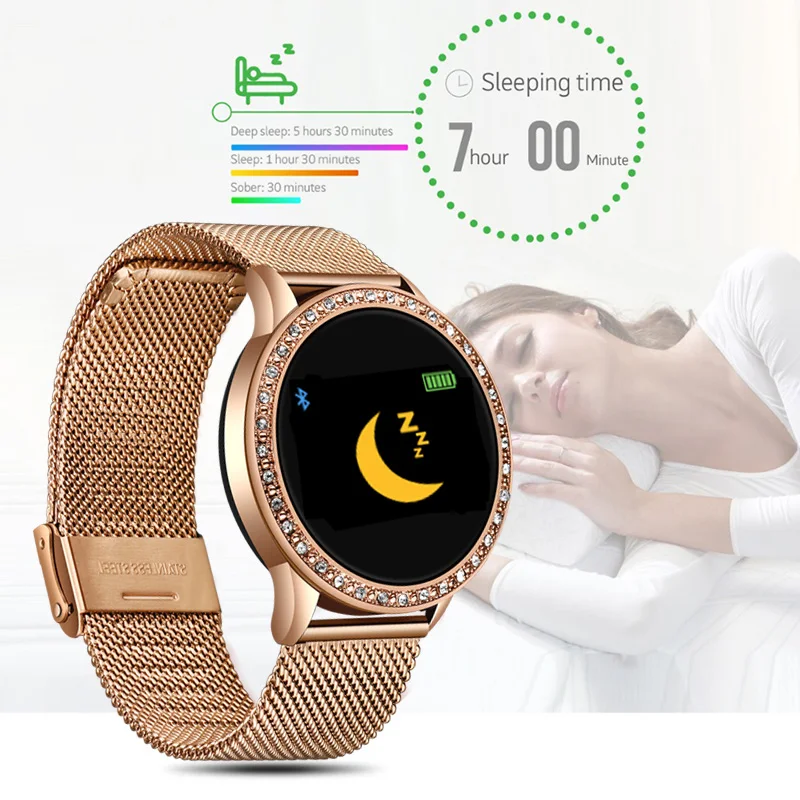  LIGE New Smart Bracelet Women Health Watch Activity Fitness Tracker Blood Pressure Heart Rate Monit - 4000030570074