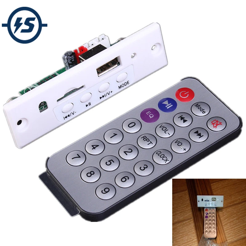 

Mini 5V White MP3 Decoder Board Call Decoding Module MP3 WAV U-Disk & TF Card USB With 2*3W Stereo Amplifier