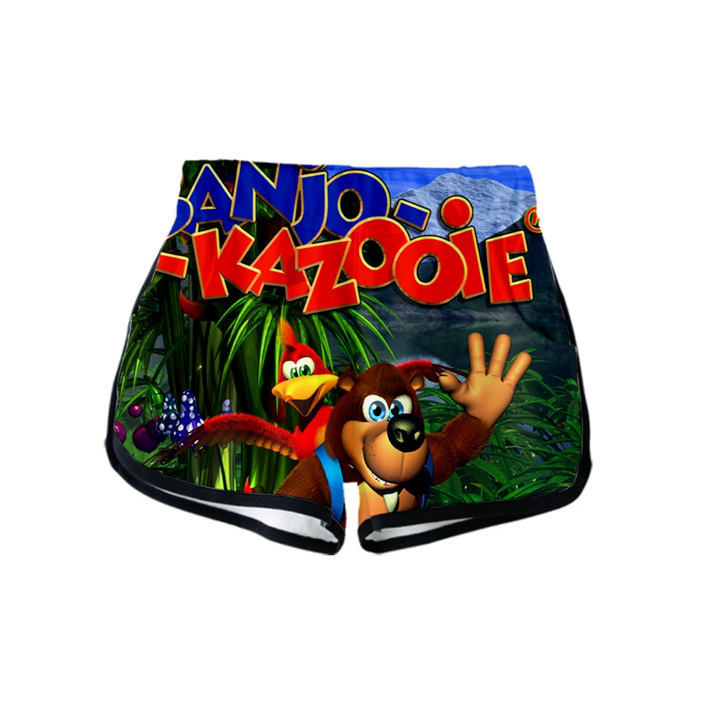 Banjo Kazooie 3D новая одежда летние повседневные крутые и дышащие шорты с принтом горячая распродажа Новое поступление k-короткие шорты плюс