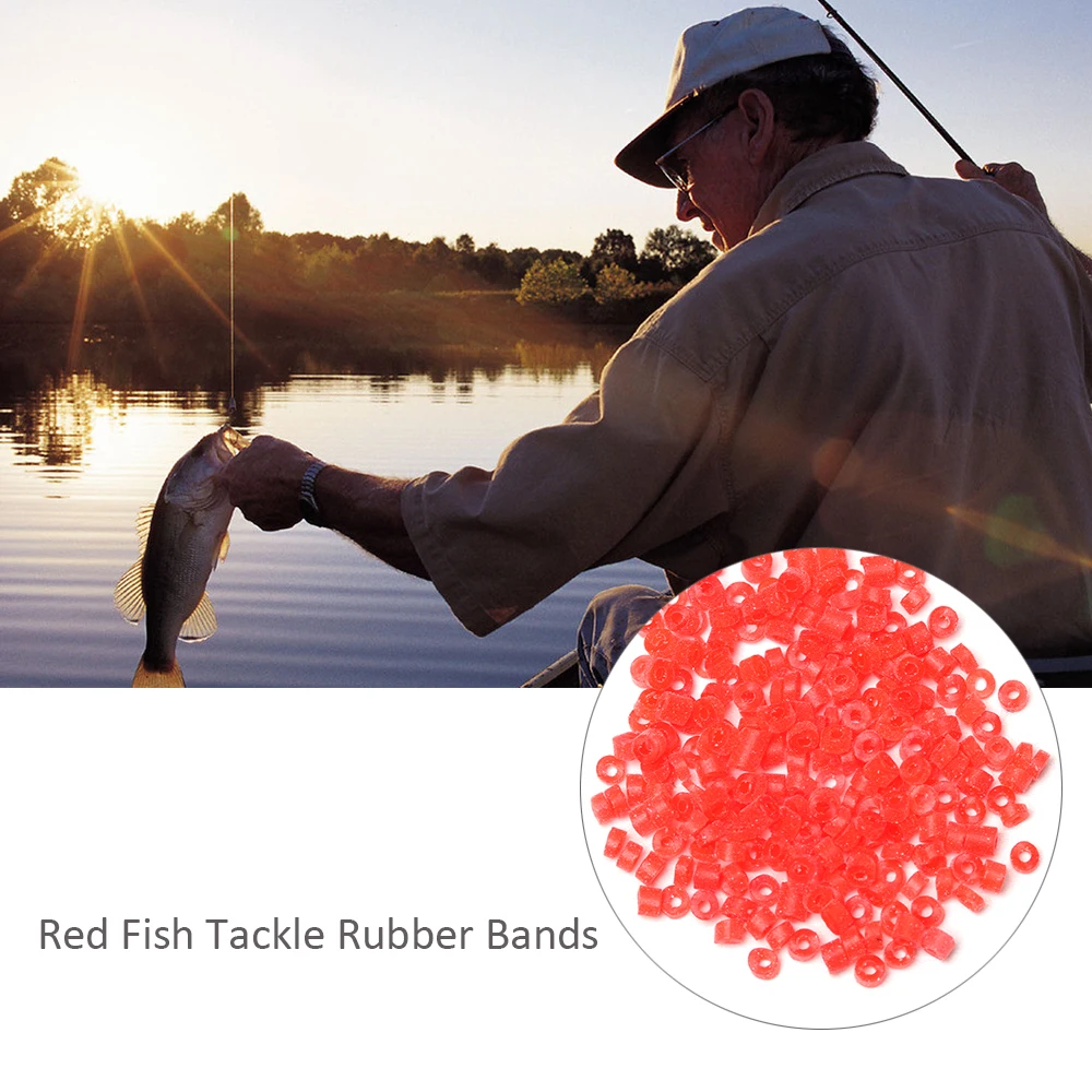 13Bags =2600Pcs Wholesale Red insect clip Fish Tackle Rubber Bands