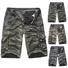 Мужские шорты Карго крутой камуфляж лето горячая распродажа мужские s брюки мульти-карман камуфляж повседневные короткие брюки открытый женский комбинезон