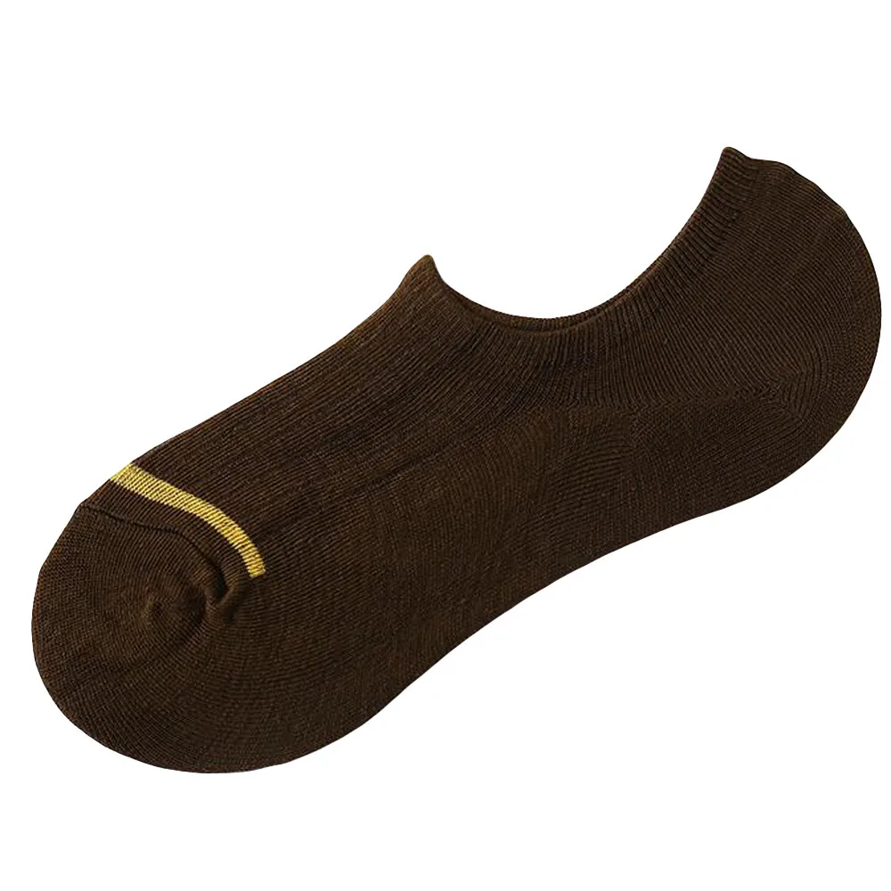 Женские нескользящие носки-башмачки повседневные летние невидимые носки мягкие Дышащие хлопчатобумажные носки с полосками# RN - Цвет: Coffee
