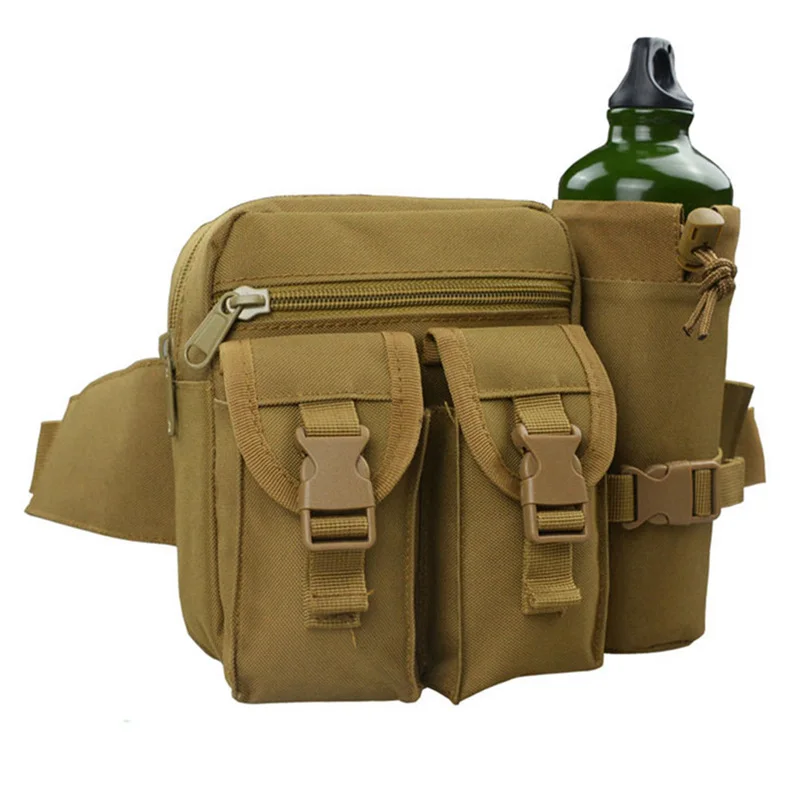 Al aire libre táctico militar bolsa de hombro impermeable Oxford Camping senderismo seguro bolsa hervidor bolsa de paquete de la cintura