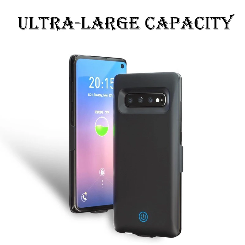 Роскошные 7000 мА/ч Батарея Зарядное устройство чехол для samsung Galaxy S10 Мощность